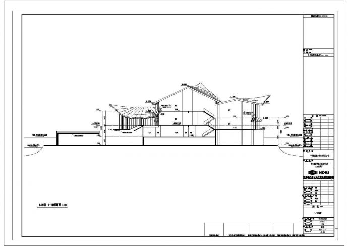 合肥市某3400平米2层框架结构高档中餐厅建筑结构设计CAD图纸_图1
