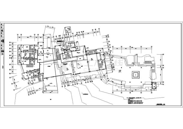 五星宾馆电气设计方案CAD图纸-图一