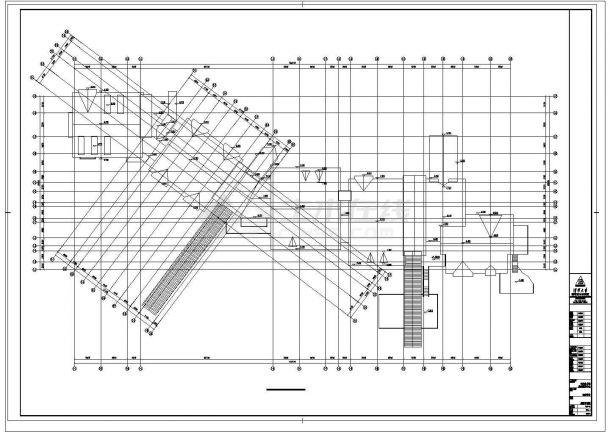 贵阳市某休闲山庄2层框架结构接待中心平立剖面设计CAD图纸-图一