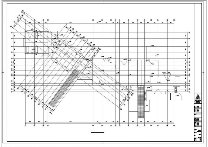 贵阳市某休闲山庄2层框架结构接待中心平立剖面设计CAD图纸_图1