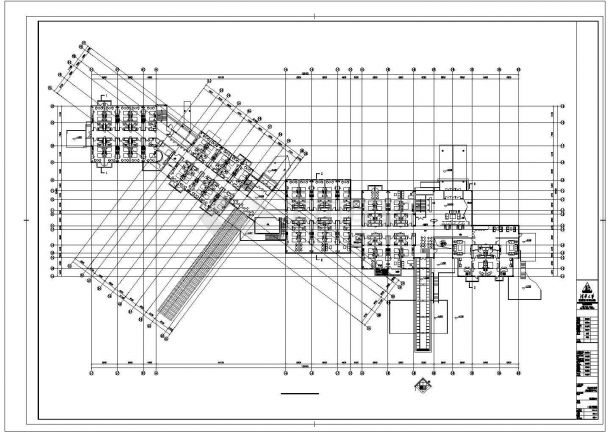 贵阳市某休闲山庄2层框架结构接待中心平立剖面设计CAD图纸-图二