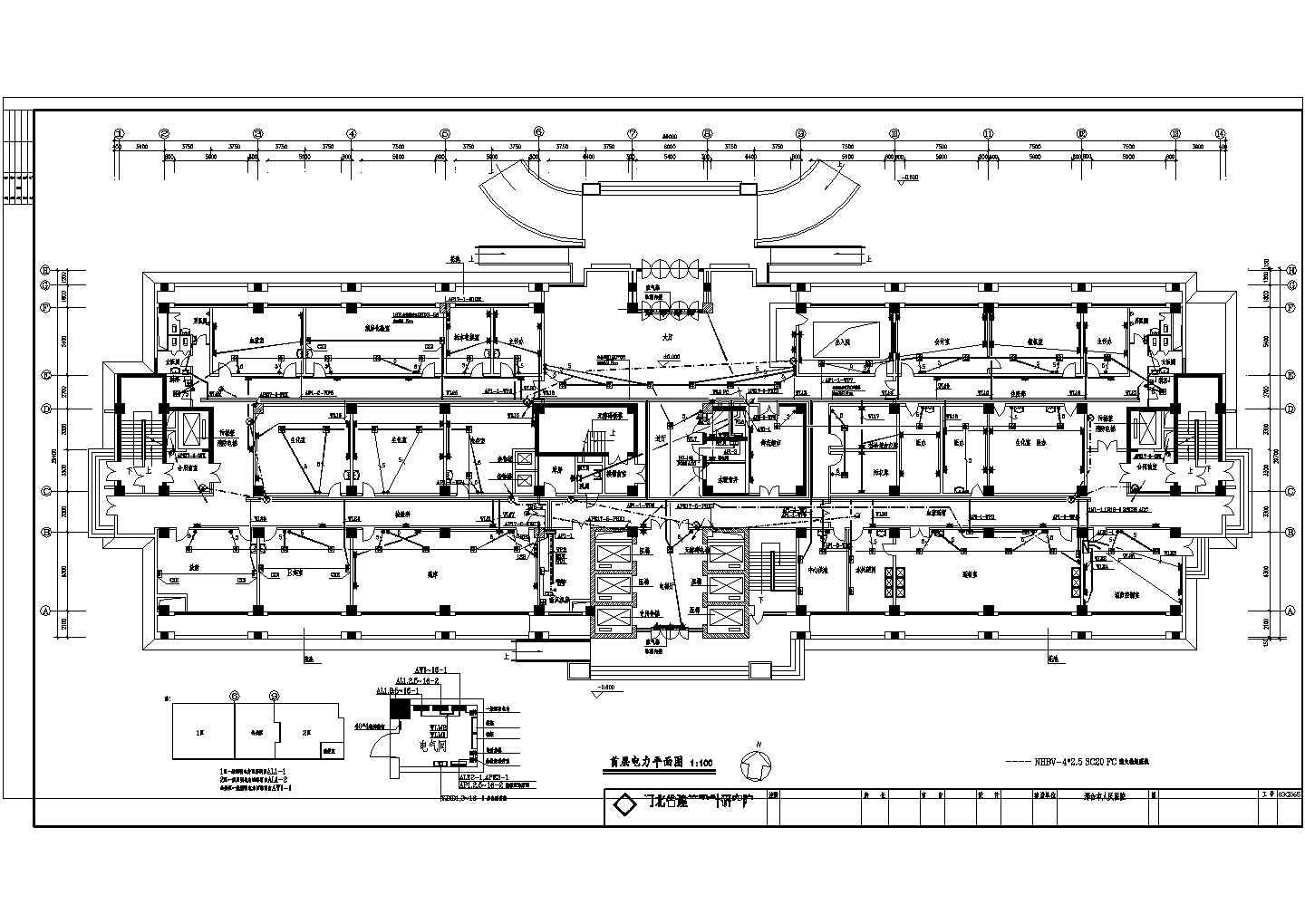 医院电气施工图CAD图纸