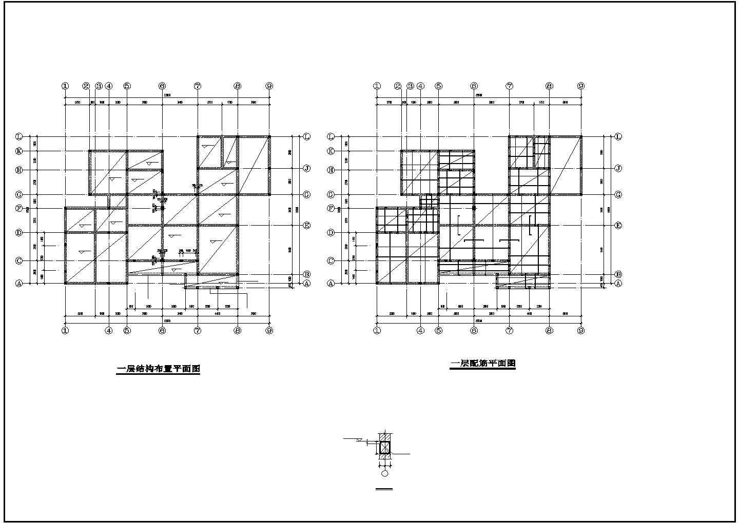 某苏式江南二层别墅CAD建筑结构水电施工图别墅结构
