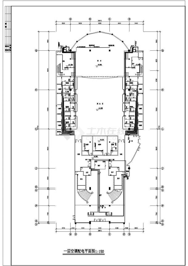 中国会所歌剧院电气施工图CAD图纸-图二