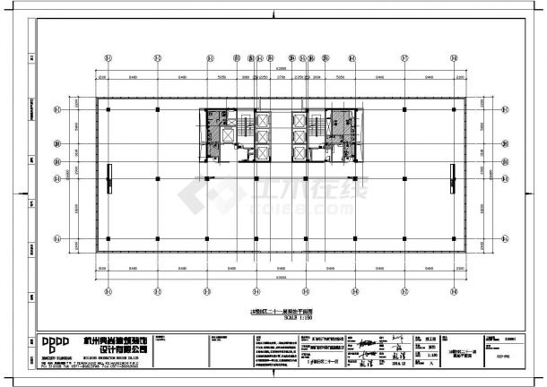 某-杭州英飞项目CAD建筑设计施工图-21F-Plan平面-图一