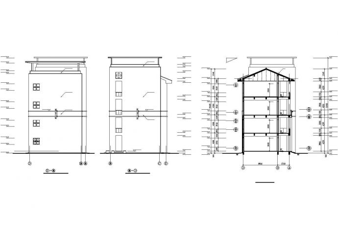 北京某艺术学院3000平米左右四层框架结构美术教学楼建筑设计CAD图纸_图1