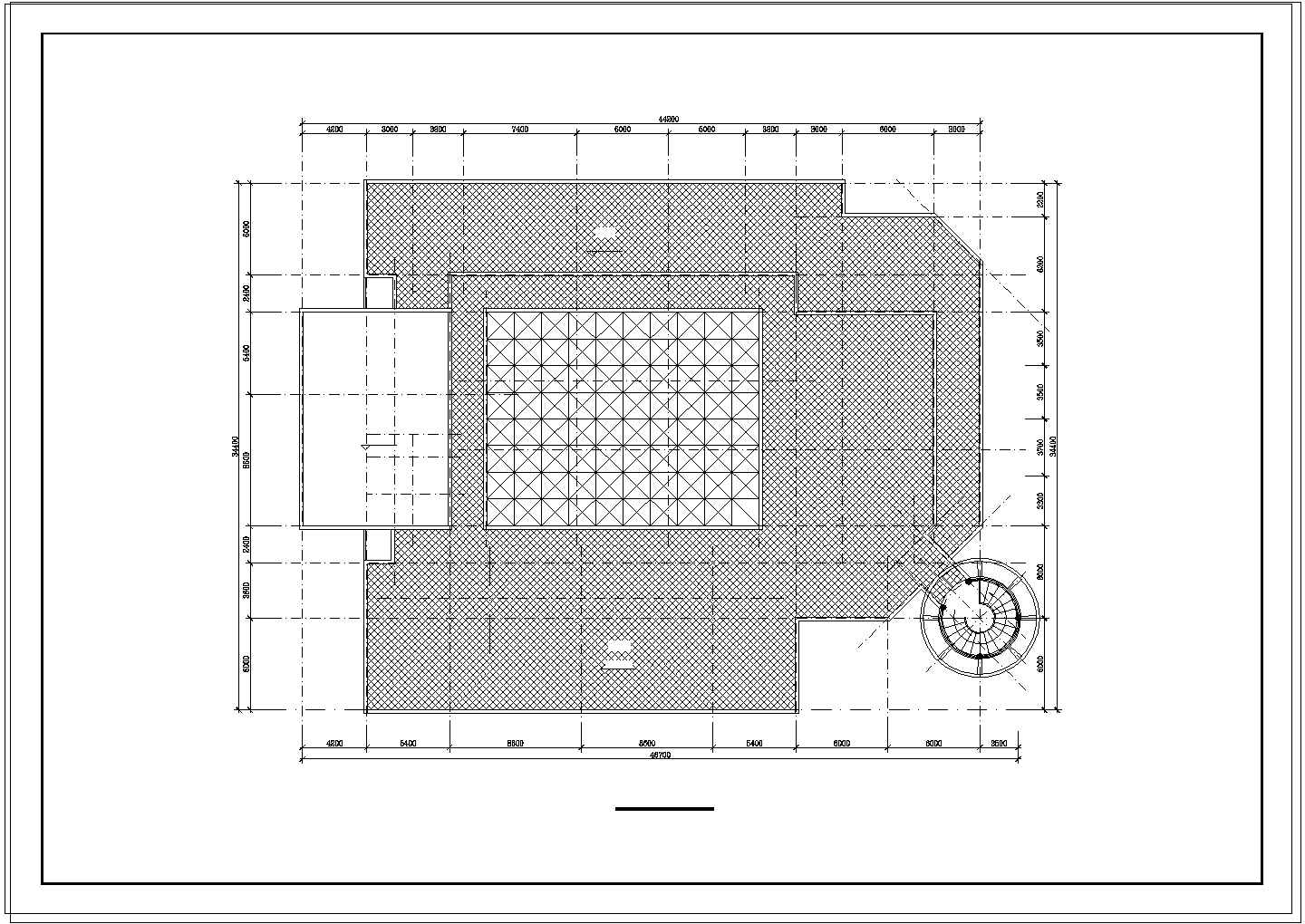 九班幼儿园+社区服务中心建筑设计CAD图