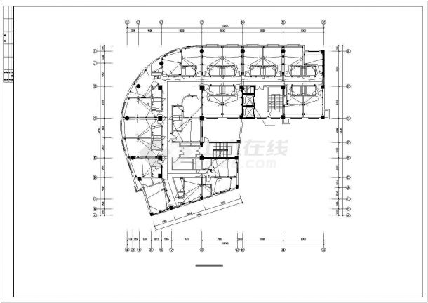 长春市某商业街15层框架结构商务酒店全套电气系统设计CAD图纸-图二
