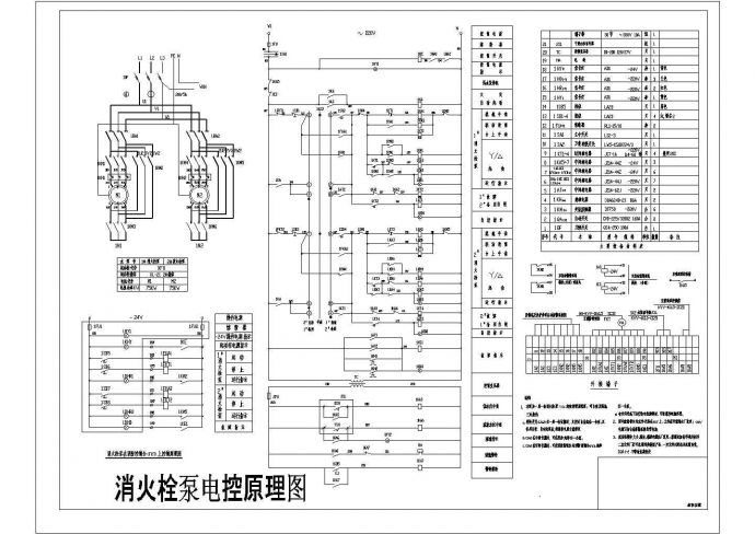 消火栓泵电气控制原理图设计图_图1