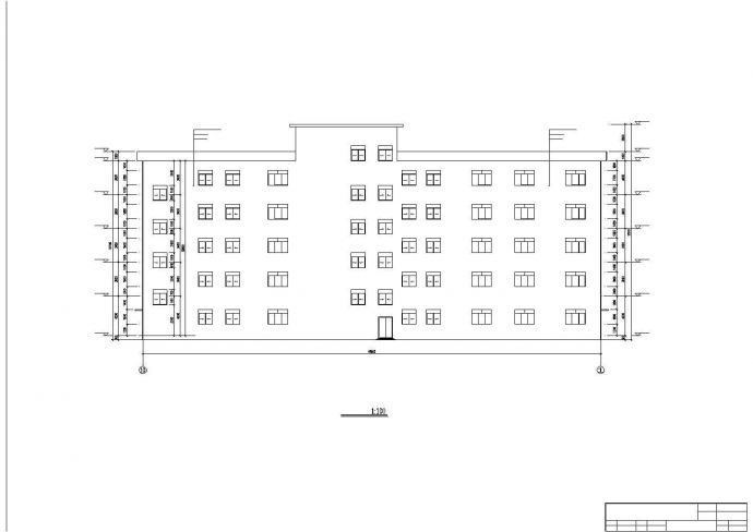佛山市某市政单位5320平米6层钢框架结构办公楼建筑结构设计CAD图纸_图1