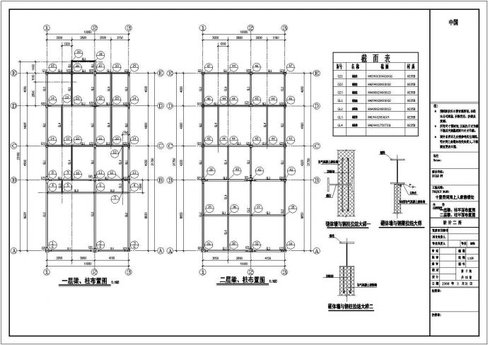 某多层住宅项目售楼处钢结构设计CAD图纸_图1
