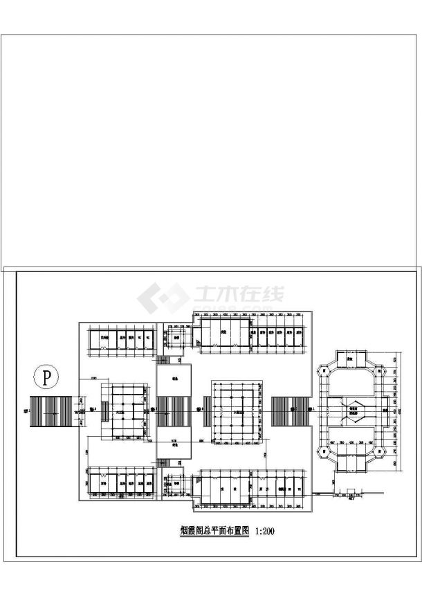 某大型寺CAD景观设计方案施工图纸-图二