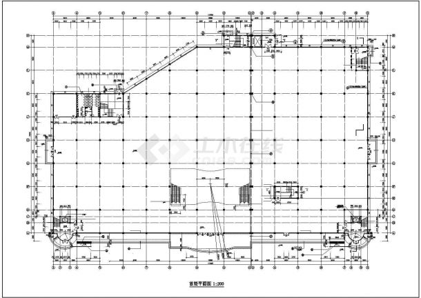 某大型超市CAD全套施工图（含建筑专业全套）-图二
