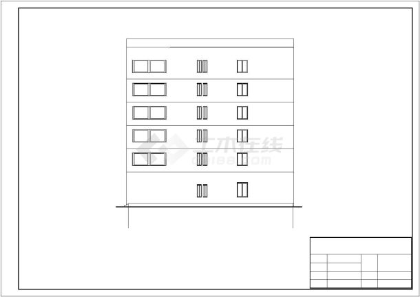南昌市某单位公司5900平米6层钢框架结构办公楼建筑结构设计CAD图纸-图一