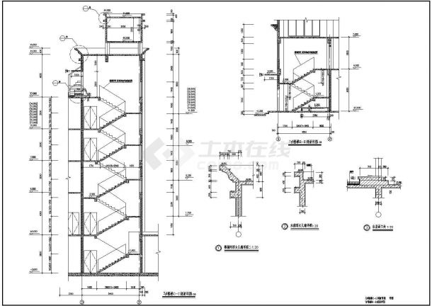 某高层商住楼CAD建筑设计施工图纸-图二