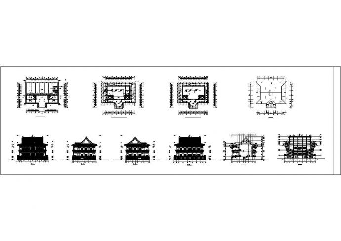 某经典古建筑CAD结构设计施工图_图1