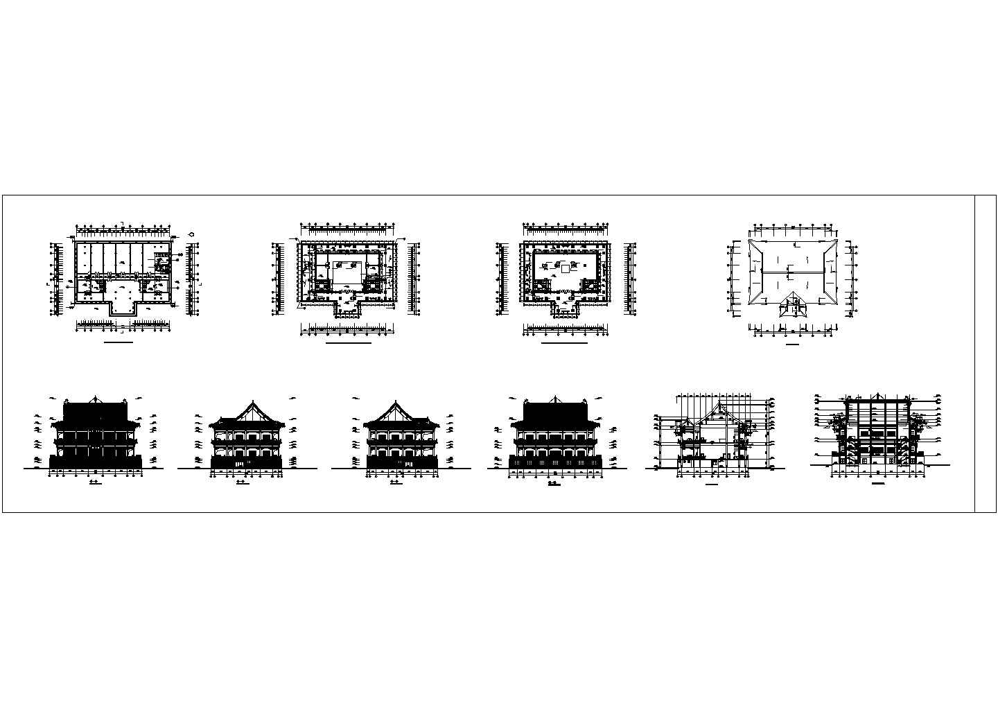 某经典古建筑CAD结构设计施工图