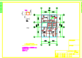 2层私人住宅结构平面设计建施cad图，共五张-图一