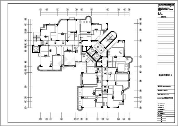 嘉兴市某街道23层框架结构星级酒店空调通风系统设计CAD图纸-图一
