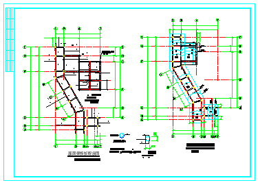 某公园茶室建筑结构cad设计施工图-图二