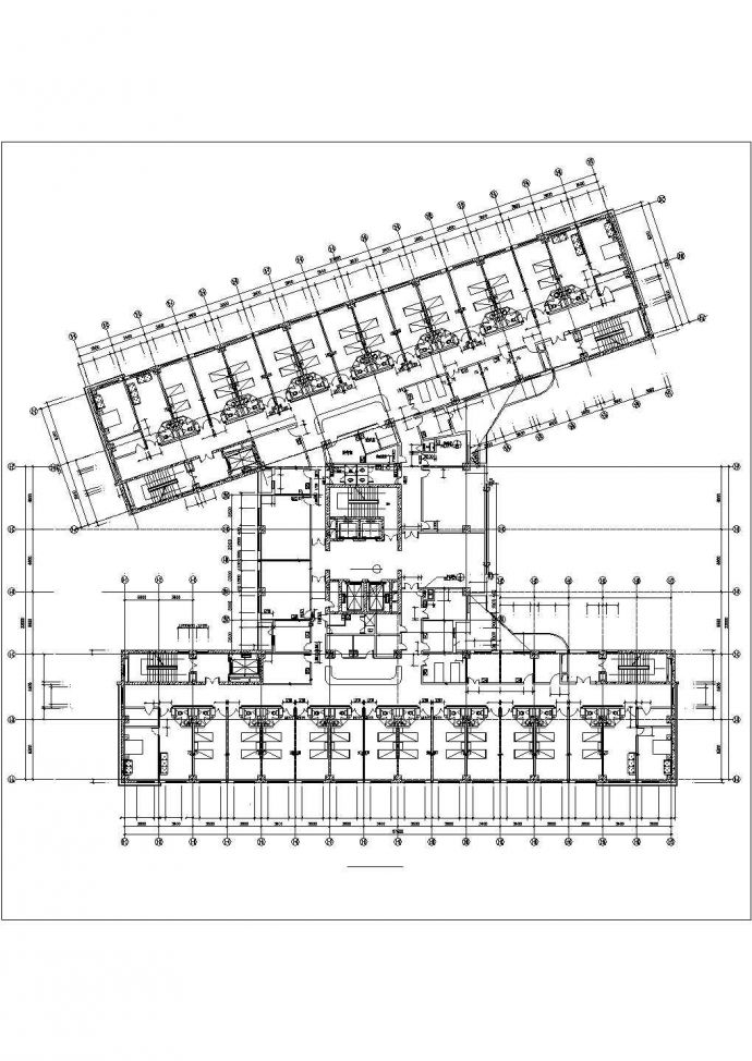 某三甲医院CAD建筑设计平面图_图1
