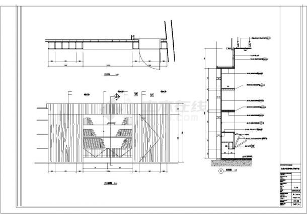 某走廊咖啡吧CAD室内装修设计详图-图二