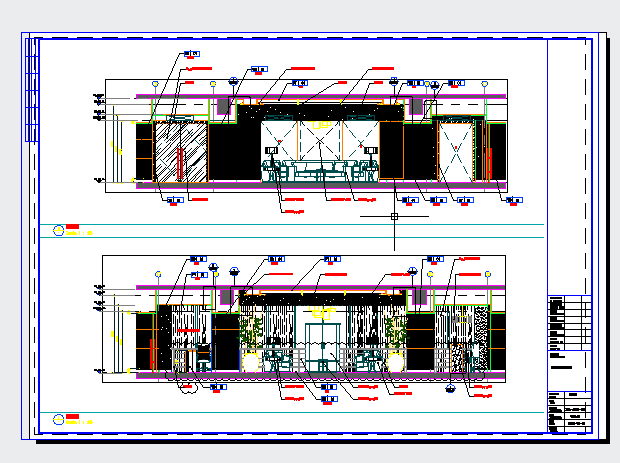 五星豪华总统套房施工设计方案CAD图_图1