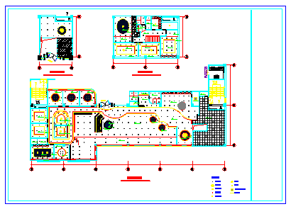  CAD construction design drawing for interior decoration of cross-strait coffee shop - Figure 1