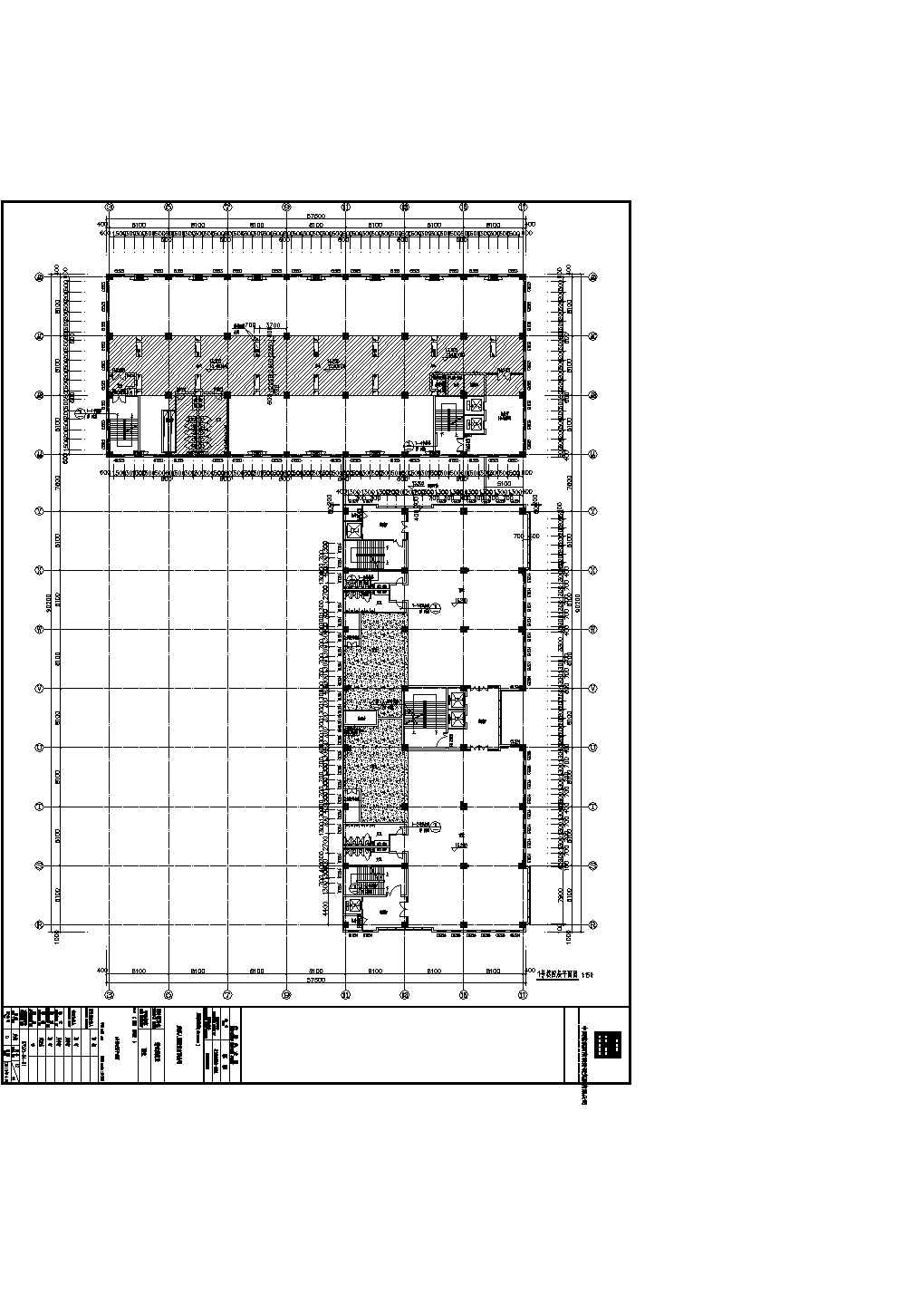 某南区二号商业用地-商业办公综合楼CAD建筑设计施工图