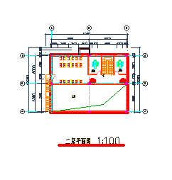 二层咖啡馆建筑方案cad设计图纸_图1