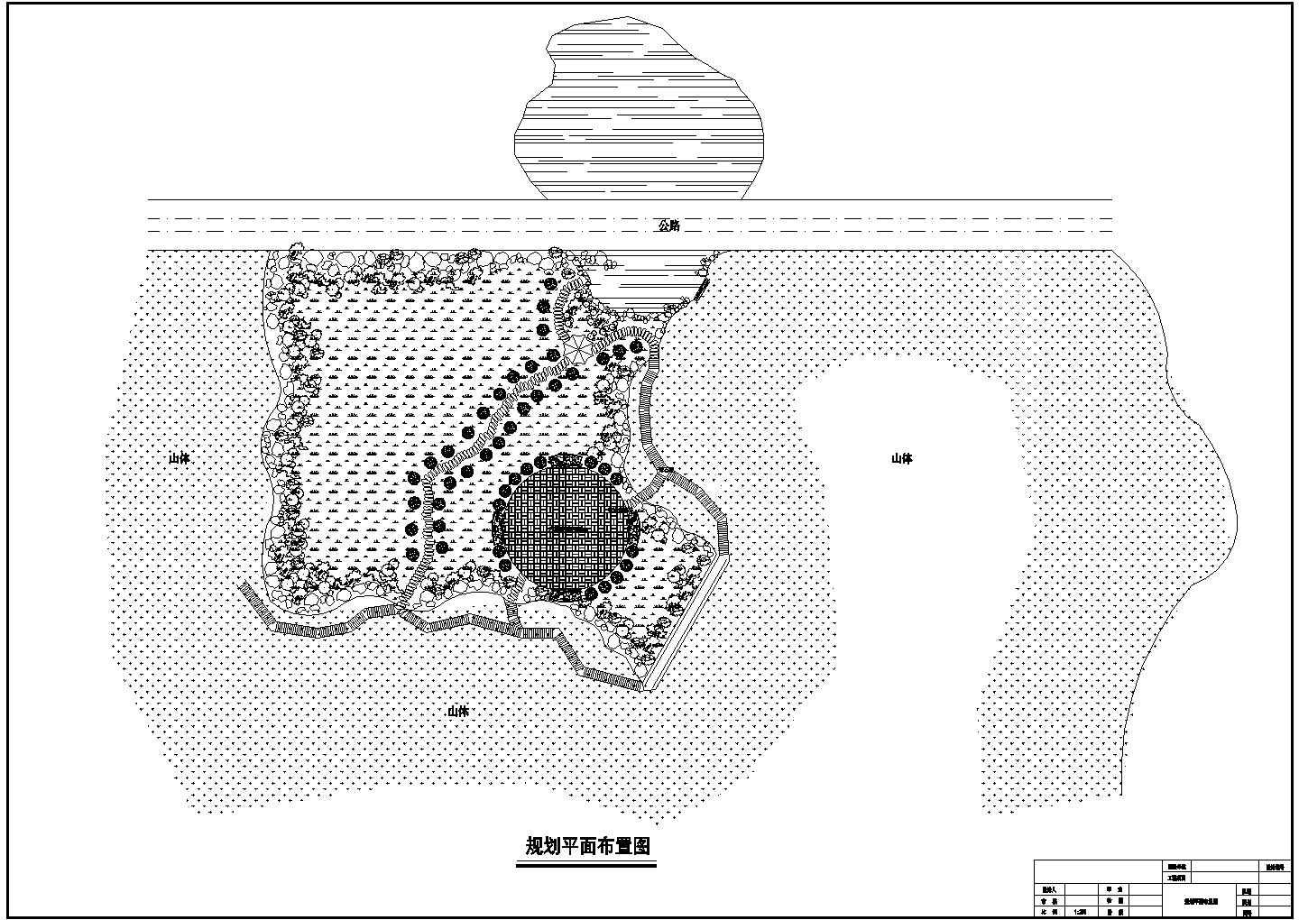 某武乡一景点CAD景观设计规划平面图