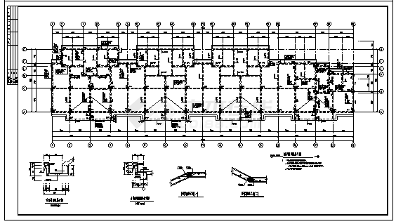 某六层异形柱砌体结构住宅结构施工cad图_住宅施工-图一