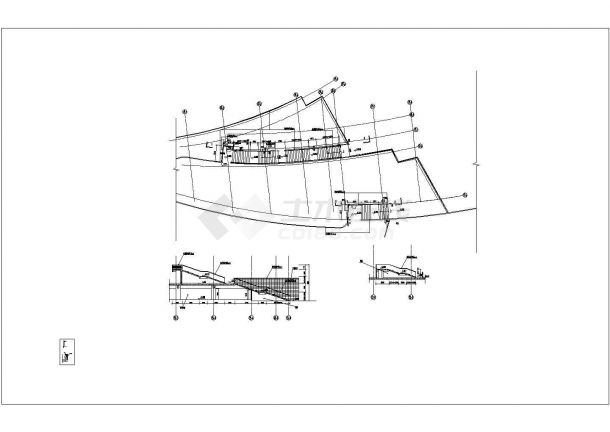 某保利沈阳文化中心CAD室内装修设计楼梯详图-图一