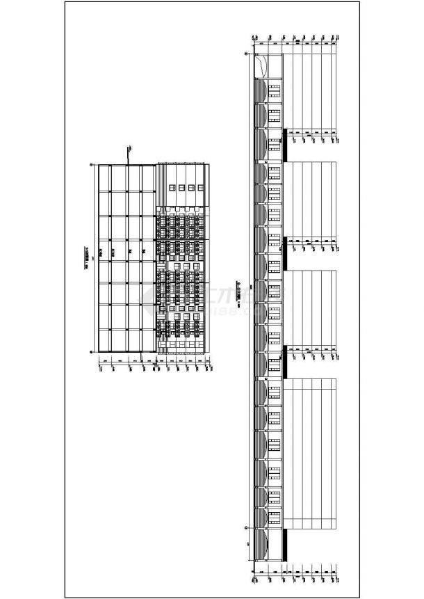某商场CAD建筑设计施工图（附带地下二层停车场）-图一