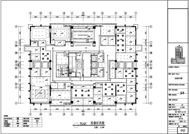 [重庆]某大厦办公室CAD室内装饰全套施工图-图一
