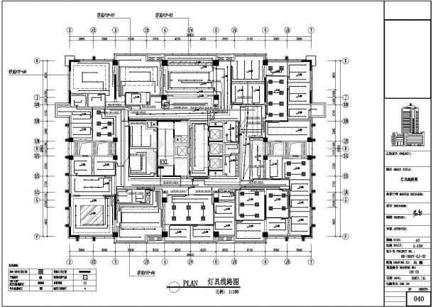 [重庆]某大厦办公室CAD室内装饰全套施工图-图二