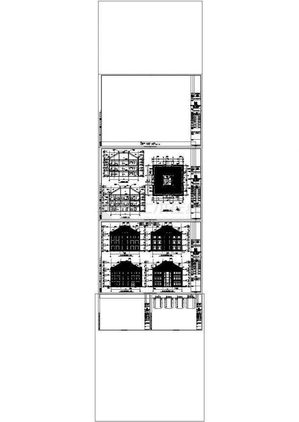 某餐饮社区公建会所-餐饮CAD建筑设计施工图-图一