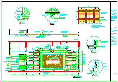红舫国际商务娱乐会所装修设计cad施工图带效果图_图1