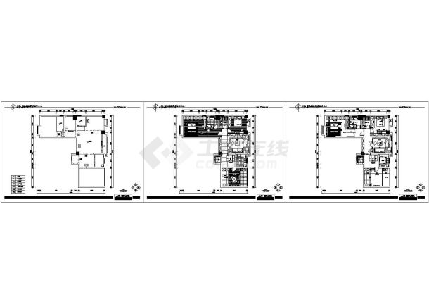 某奥山世纪梦想空间后现代-3室2厅2卫CAD室内设计方案-图二