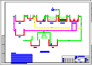 某医院污水处理工程设计cad竣工图纸_图1