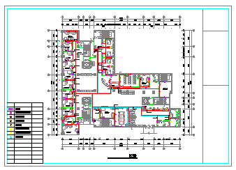 医院建筑首层L型门诊部电施设计cad图纸-图二