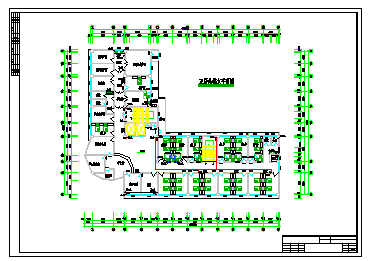 6层L型县级医院病房综合楼水施设计cad图纸_图1