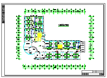 6层L型县级医院病房综合楼水施设计cad图纸-图二