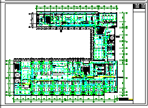 局部8层12351.26平米区中医院装改电施设计cad图纸-图一