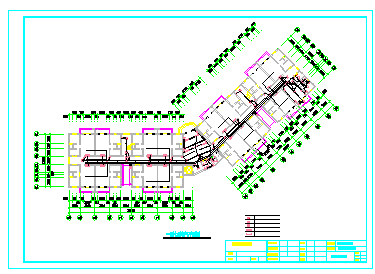  7层V型西南医院单干楼及车库电施设计cad图纸