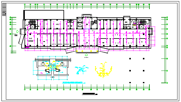 -1+12层市人民医院外科楼水施设计cad图纸_图1