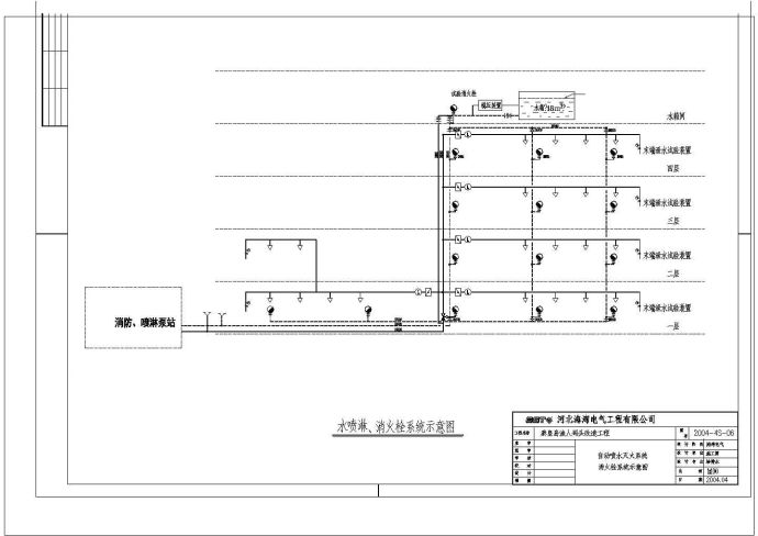 高层海湾酒店火灾报警系统全套设计CAD图纸_图1