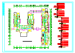 3层5字型医院综合楼电施设计cad图纸-图二