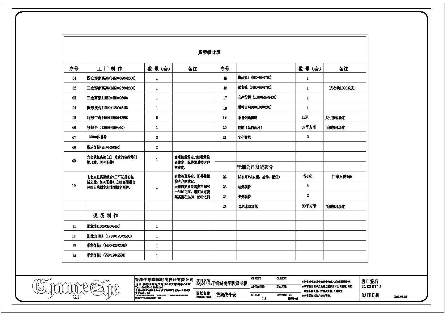 某湖南平和堂女装店施工图完整CAD室内装修设计图