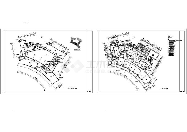 某私人会所CAD建筑设计施工图(地中海）-图一